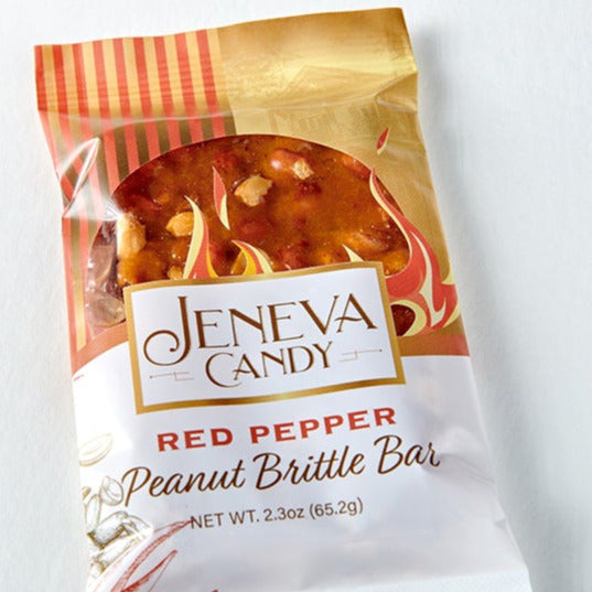 Red Pepper Peanut Brittle Brittles Jeneva Candy 6 Bars 