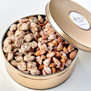 Candied Half & Half Tin Nuts Jeneva Candy 